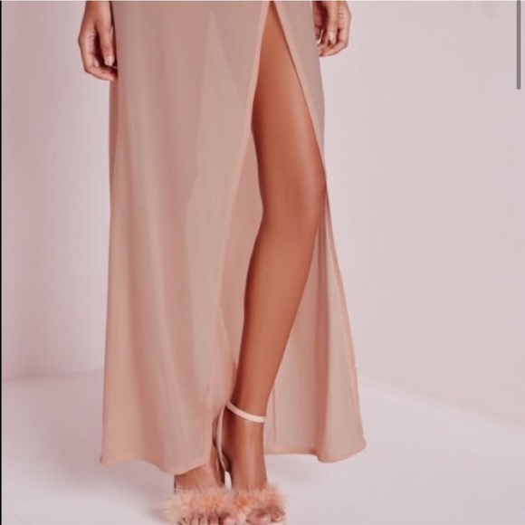 Misguided mesh wrap mesh maxi skirt - Picture 3 of 4